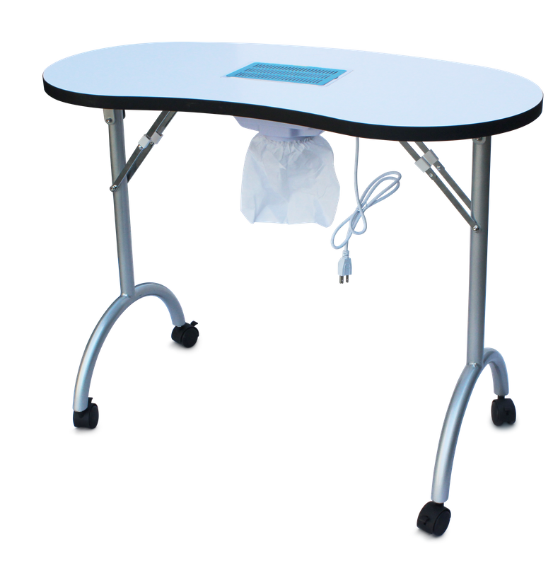 Moderne billige Schönheits-Spa-Salon-Möbel-beweglicher faltender Nagel-Maniküre-Tisch mit Ventilator