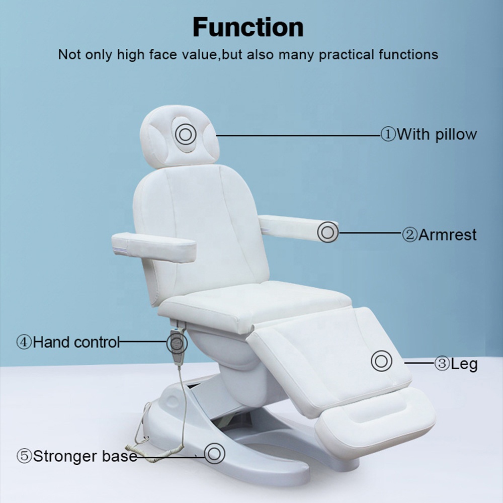 Reclining Salon Beauty Höhenverstellbare beste elektrische Behandlung Massage Gesichtsbett Derma Chair