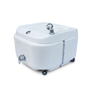 Großhandelsschönheits-Nagelstudio-Ausrüstungs-tragbares Fuß-Spa-Bad-magnetisches rohrloses Jet-Pediküre-Wannen-Waschbecken mit Rädern