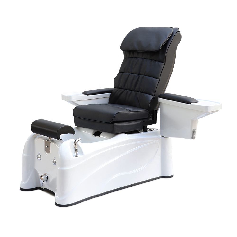 Günstiger Preis Moderne Luxus-Schönheits-Nagelstudio-Möbel Elektrischer rohrloser Whirlpool-System-Fuß-Spa-Massage-Pediküre-Stuhl