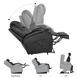 Power-Lift-Liegestuhl mit Wärme und Massage