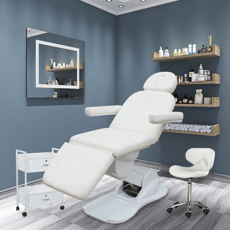Kangmei Moderner, verstellbarer Therapie-Spa-Salon, Kosmetik, 3 Elektromotoren, Schönheitsmassagetisch, Behandlungsbett, Podologie, Gesichtsstuhl