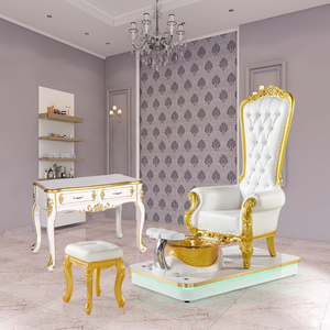 Weißer französischer Luxus-moderner Stil Beauty Nail Spa Salon Möbel Nail Station Maniküre Tisch