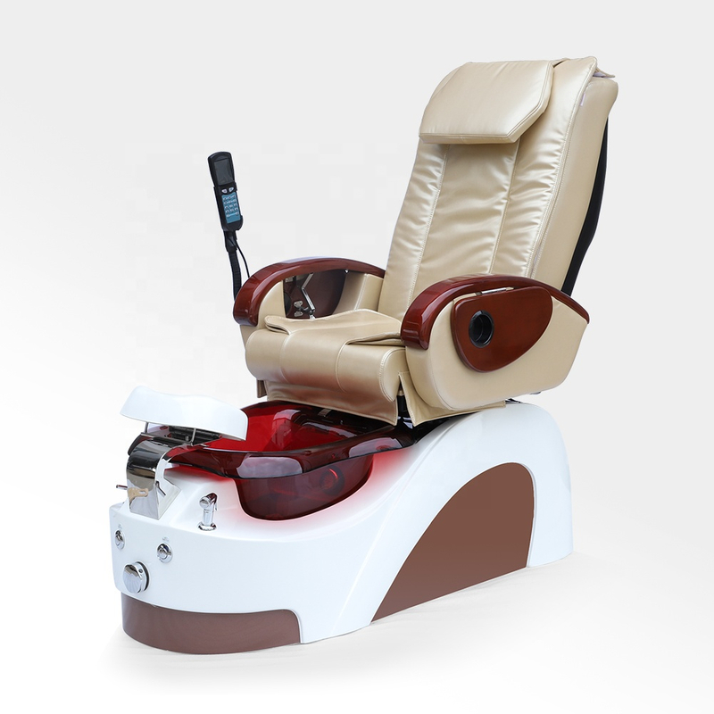 Elektrischer schwarz-goldener Fußbad-Massage-Maniküre-Pediküre-Stuhl