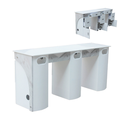 Weißer billiger Staubsammler tragbar mit Belüftung Design Bar Art Vakuum Nagel Maniküre Tisch zum Verkauf